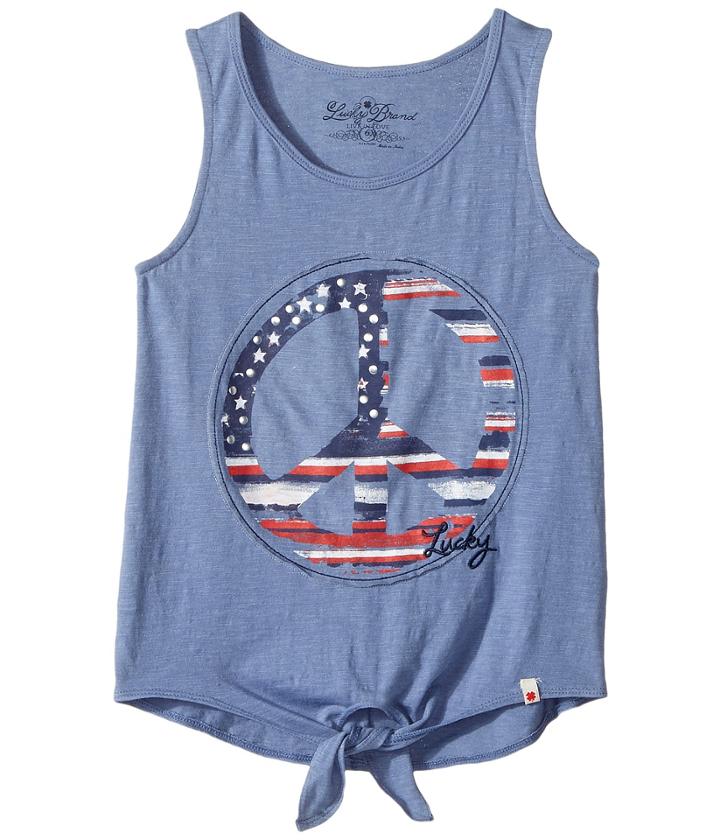 Lucky Brand Kids - Peace Sign Tank Top