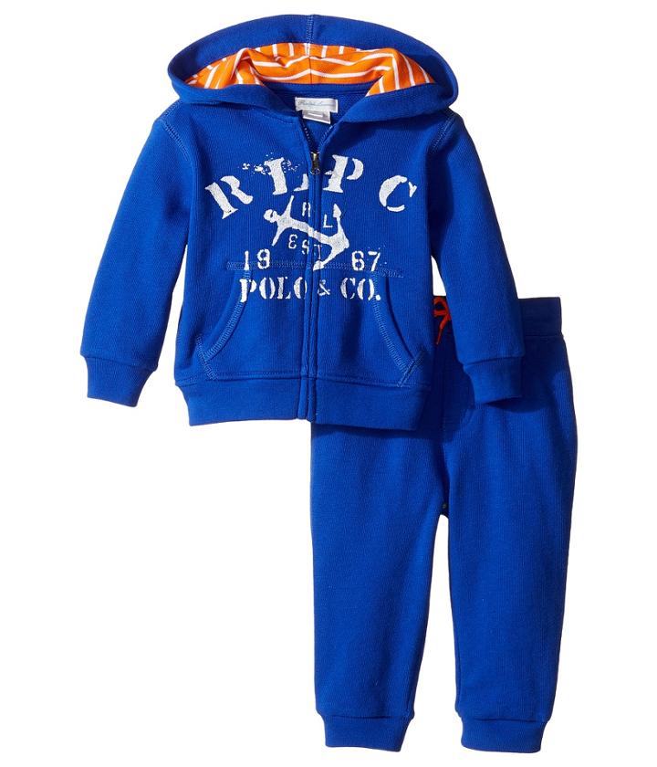 Ralph Lauren Baby - Atlantic Terry Hookup Pants Set