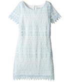 Us Angels - Sleeveless Sheath W/ Lace Overlay Dress