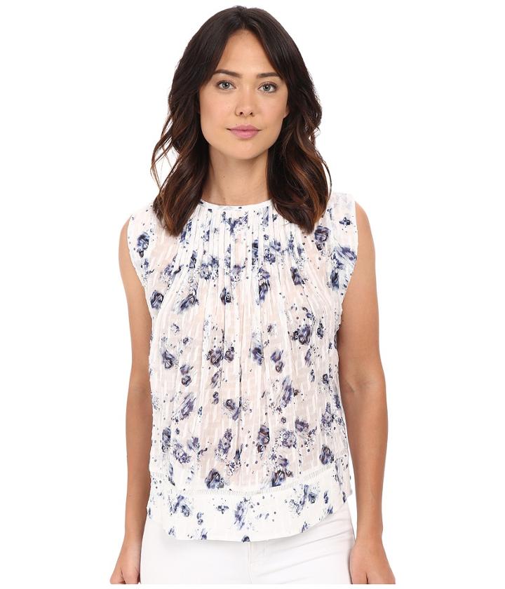 Rebecca Taylor - Sleeveless Meteor Flower Top
