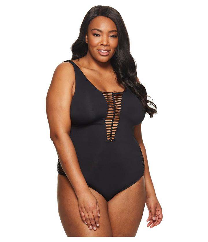 Becca By Rebecca Virtue - Plus Size No Strings Attached One-piece