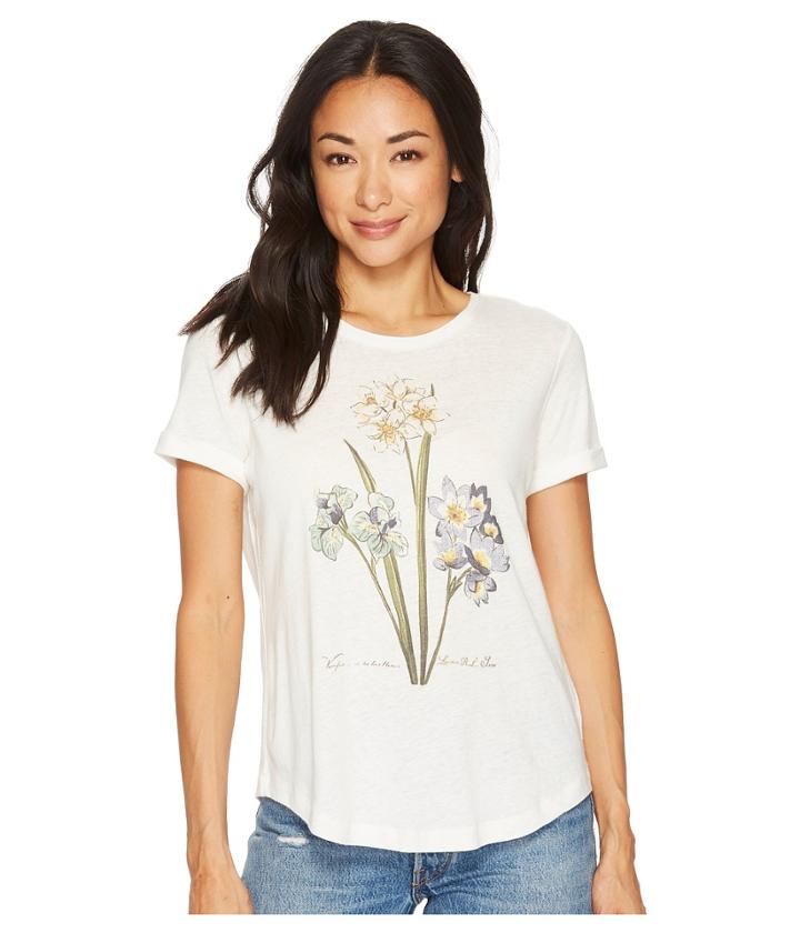 Lauren Ralph Lauren - Petite Floral Linen-blend T-shirt