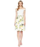 Adrianna Papell - Fresh Lemon Off The Shoulder Dress