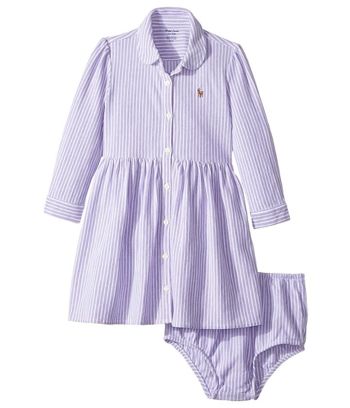 Ralph Lauren Baby - Striped Knit Oxford Dress