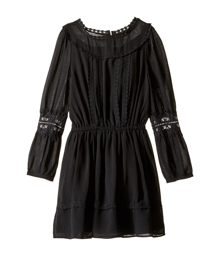 Ella Moss Girl - Clover Chiffon Dress With Lace Trim