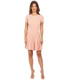 Red Valentino - Stretch Viscose Dress With Scallop Detail