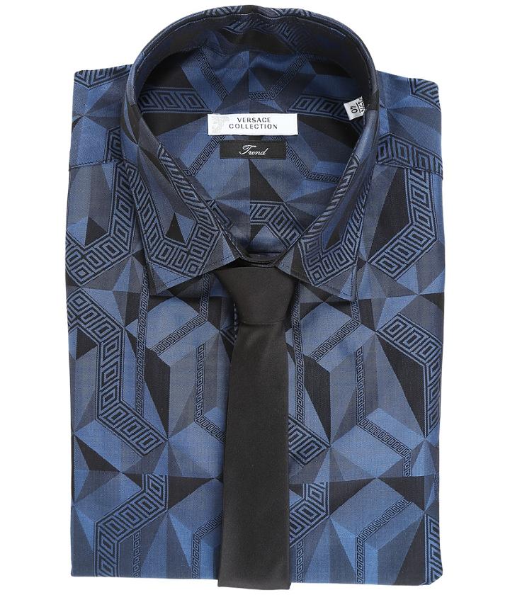 Versace Collection - Printed Button Down Shirt