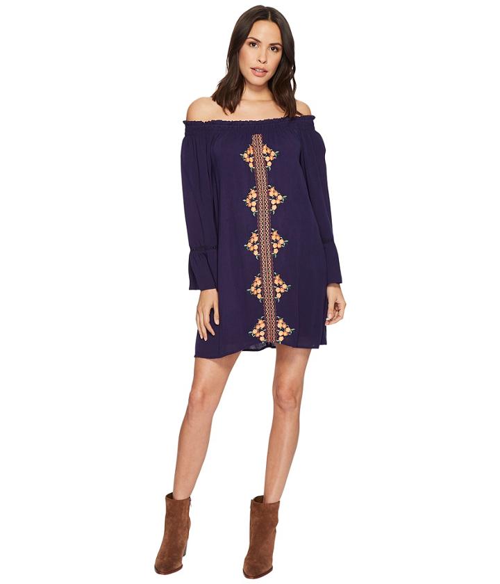Miss Me - Off The Shoulder Bell Sleeve Dress