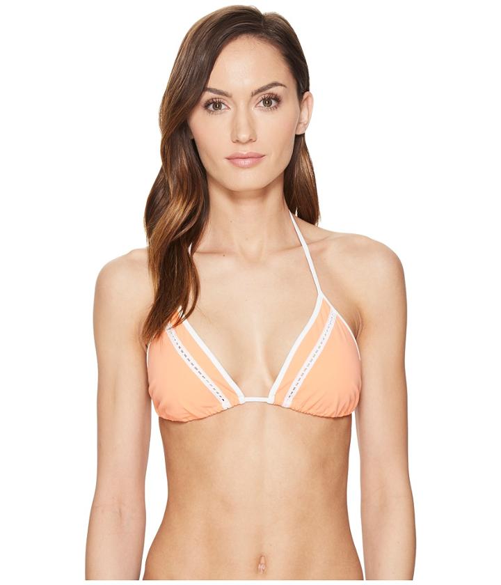 Jonathan Simkhai - Lace-up Triangle Bikini Top