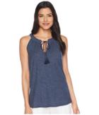 Two By Vince Camuto - Sleeveless Tassel Tie Neck Halter Top