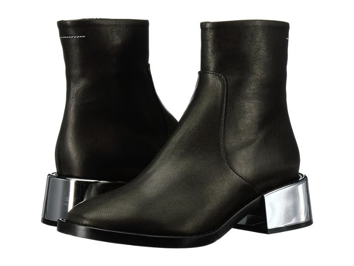 Mm6 Maison Margiela - Metallic Heel Chelsea Boot