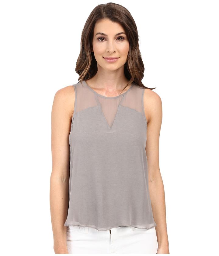 Heather - Silk Block Tank Top