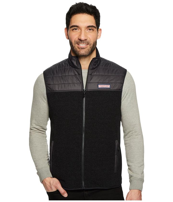Vineyard Vines - Channel Quilt Jacquard Fleece Vest