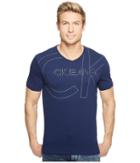 Calvin Klein Jeans - Linear Metallic Short Sleeve V-neck Tee