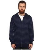 Vissla - Fine Point Yarn-dye Stripe Zip Fleece Hoodie