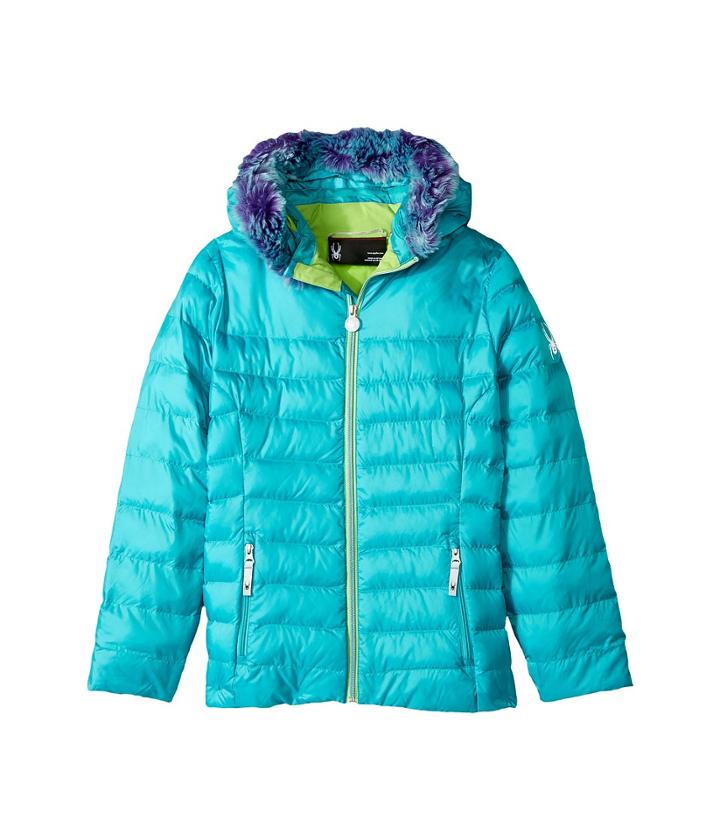 Spyder Kids - Timeless Hoodie Faux Fur Down Jacket