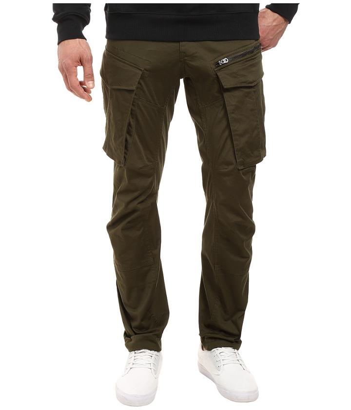 G-star - Rovic Zip 3d Tapered Jeans In Premium Micro Stretch Twill Dark Bronze Green