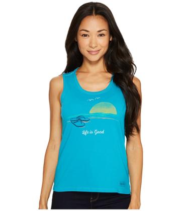 Life Is Good - Flip Flop Sunset Sleeveless Crusher Scoop