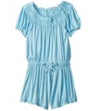 Ella Moss Girl - Crochet Fringe Trimp Romper
