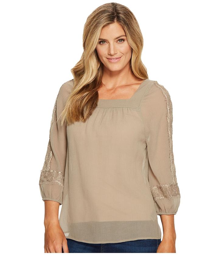 Nydj - Crinkle Lace Blouse