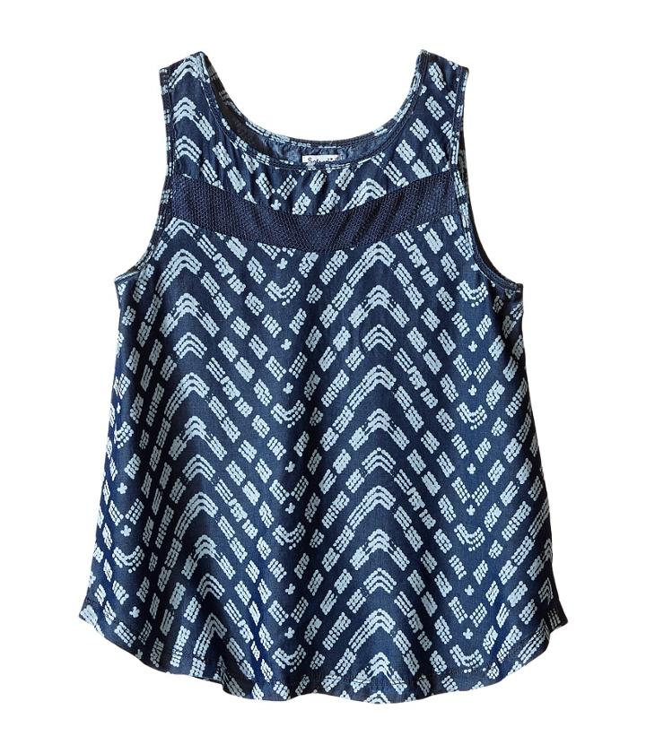 Splendid Littles - Printed Denim Tank Top