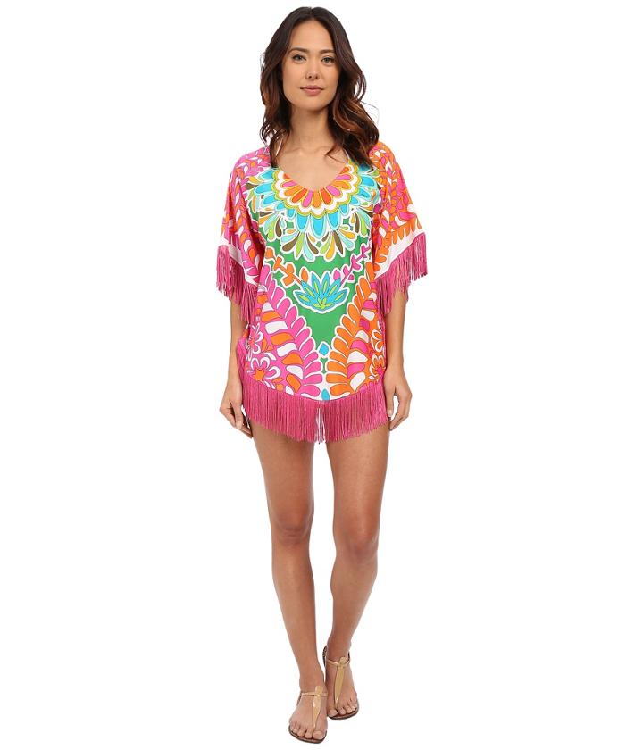 Trina Turk - Tamarindo Fringe Poncho Cover-up