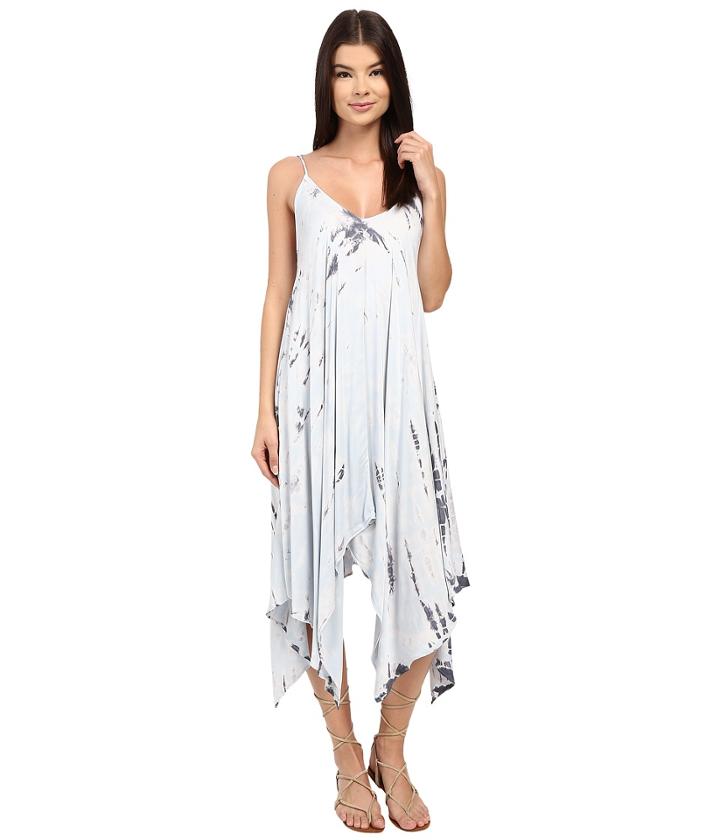 Gypsy05 - Spaghetti Strap Hankerchief Hem Dress
