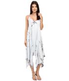 Gypsy05 - Spaghetti Strap Hankerchief Hem Dress