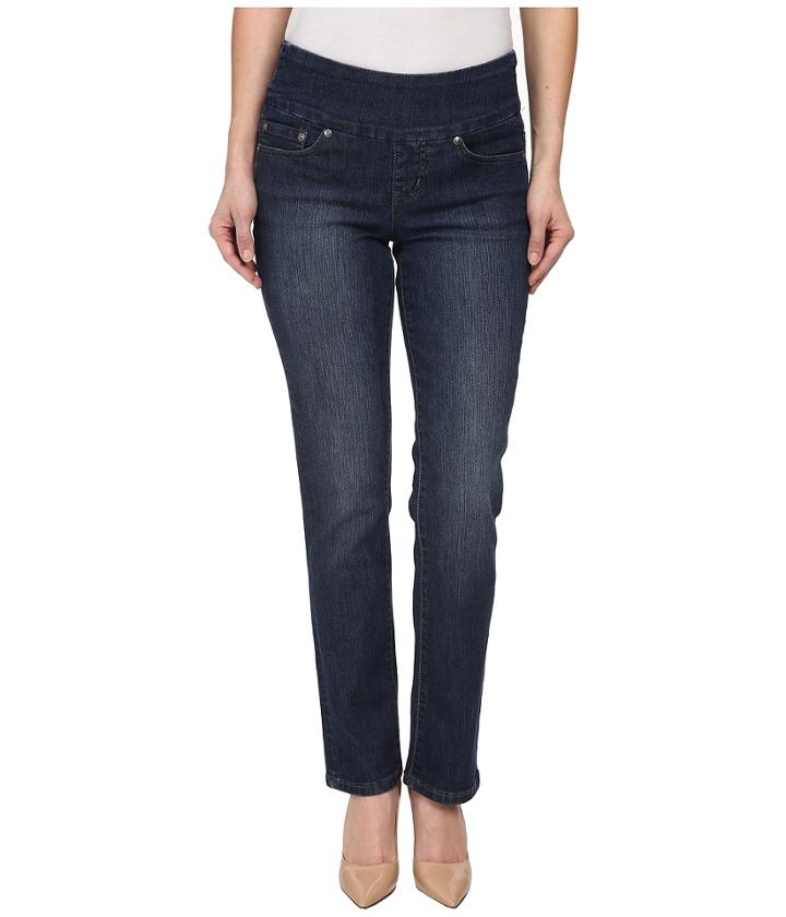 Jag Jeans Petite - Petite Peri Pull-on Straight In Anchor Blue