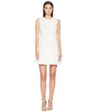 Red Valentino - Cotton Poplin Dress With Zagana Ribbon And Boules