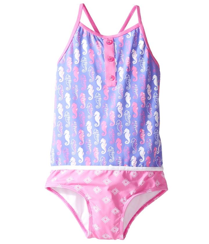 Hatley Kids - Seahorse Color Block Swimsuit