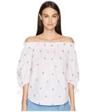 Kate Spade New York - Pineapple Off Shoulder Top