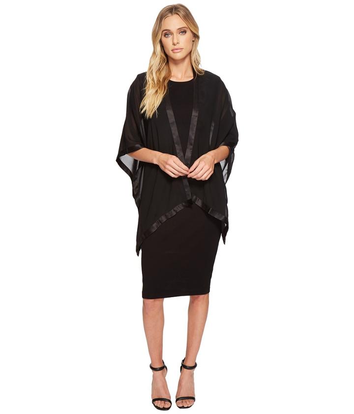 Calvin Klein - Satin Border Chiffon Shawl