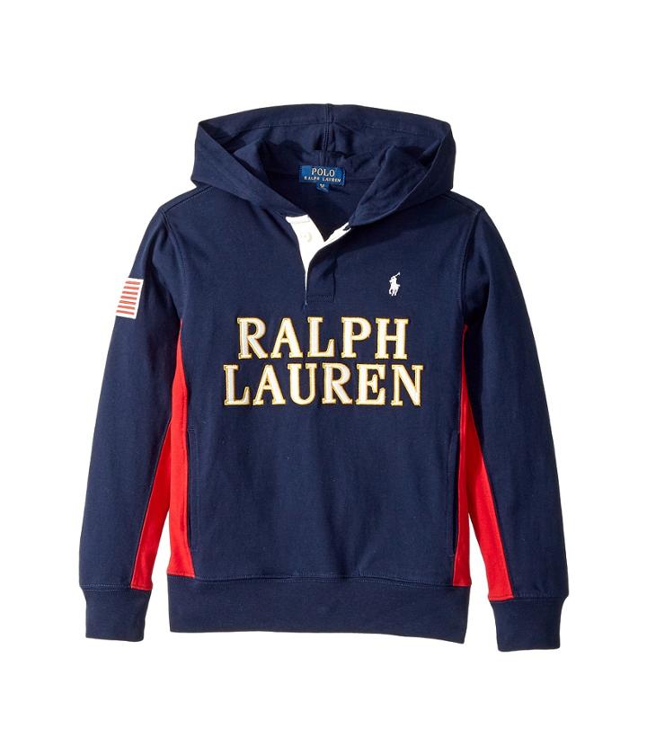 Polo Ralph Lauren Kids - Cotton Jersey Hooded Rugby