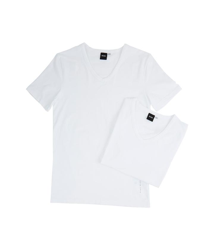 Boss Hugo Boss - T-shirt V-neck 2-pack Co/el 10194356 01
