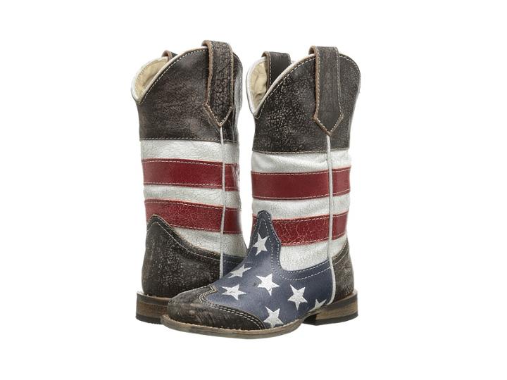 Roper Kids - American Flag Square Toe Boot