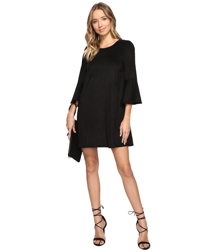 Jack By Bb Dakota - Devlyn Drapey Faux Suede Flounce Sleeve Dress