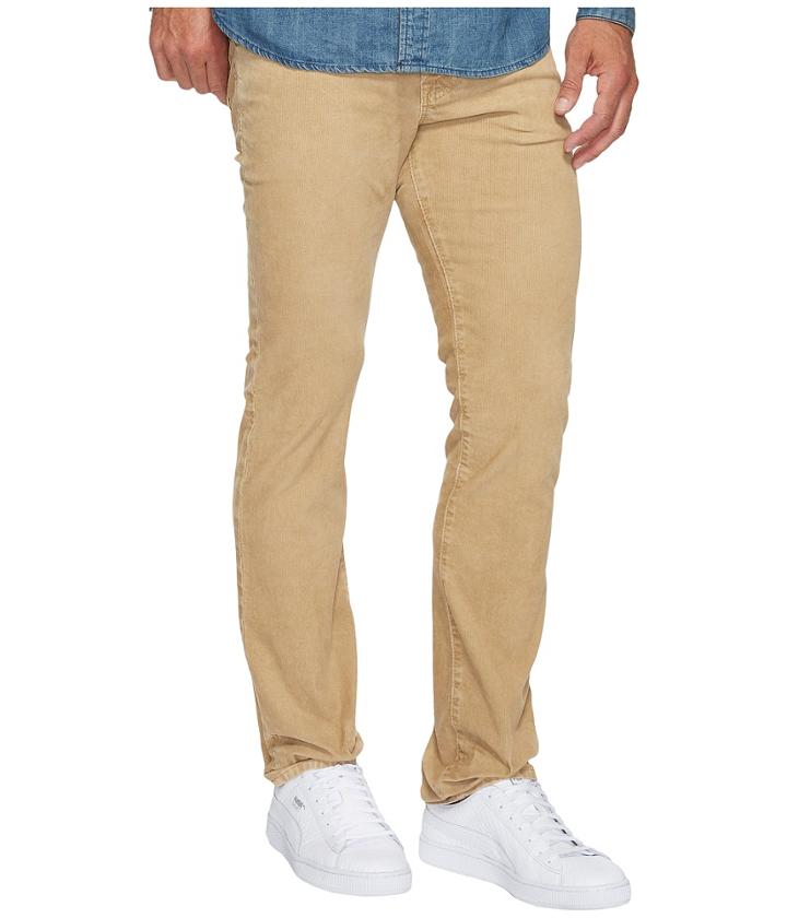 Ag Adriano Goldschmied - Matchbox Slim Straight Leg Stretch Cordoury In Sulfur Silica Sand