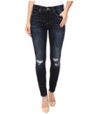 Blank Nyc - Mid-rise Distressed Blue Skinny In Fully Loaded