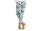Not Your Daughters Jeans   Alisha Fitted Ankle Watercolor Floral Fine Line Twill  Sterling Grey    Apparel