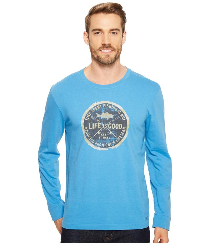 Life Is Good - Time Spent Fishing Long Sleeve Crusher Tee