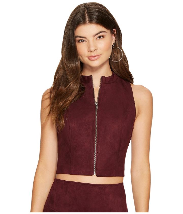 Jack By Bb Dakota - Dwyer Faux Suede Scuba Zip Top