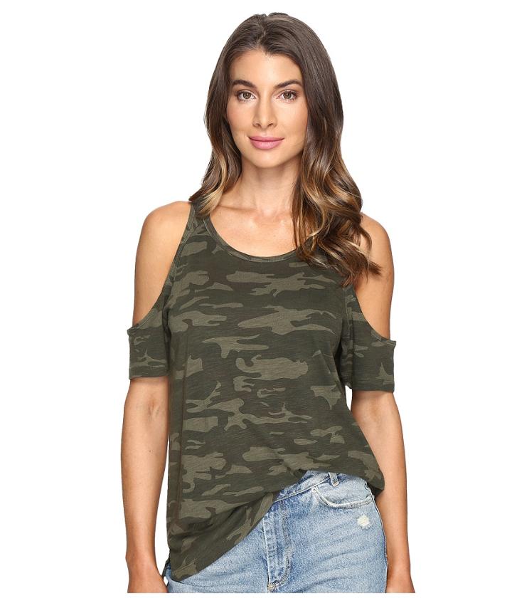 Sanctuary - Lou Camo Bare Shoulder Tee