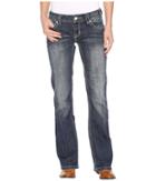 Rock And Roll Cowgirl - Low Rise Bootcut Jeans In Dark Vintage W0-9605