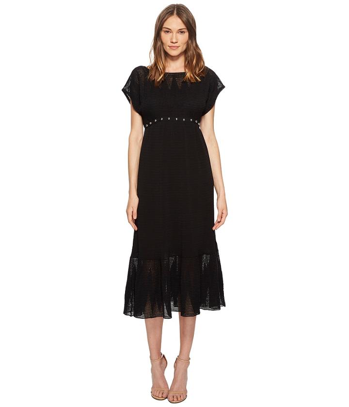 Red Valentino - Zagana Embroidery Knit Dress With Boules