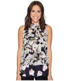 Ellen Tracy - Mixed Print Overlay Shell