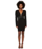 Versace Collection - Long Sleeve V-neck Dress