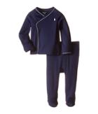 Ralph Lauren Baby - Cotton Interlock Solid Kimono Two-piece Pants Set