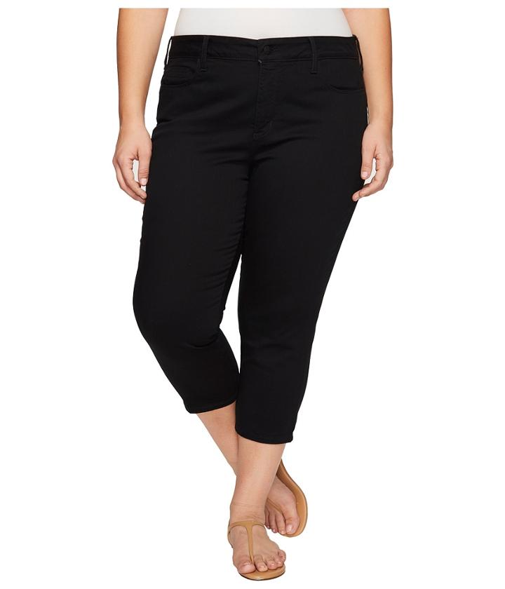 Nydj Plus Size - Plus Size Alina Capris In Black