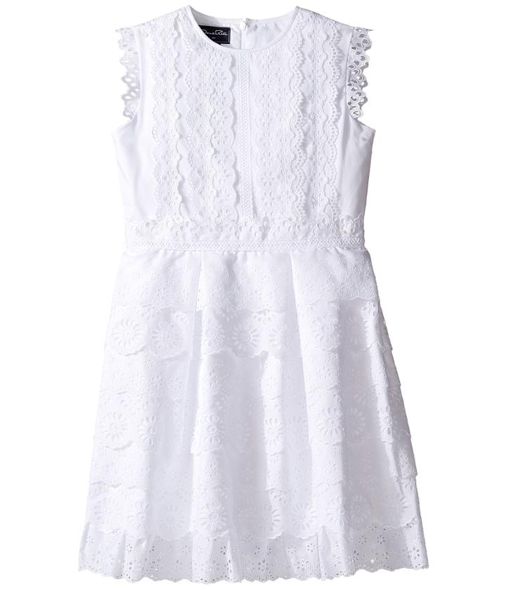 Oscar De La Renta Childrenswear - Cotton Eyelet Dress